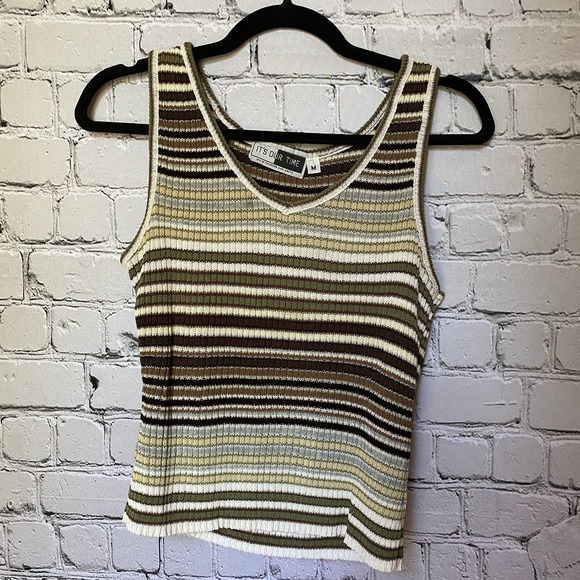 SOLD - Vintage Striped Tank - Picture 1 of 3